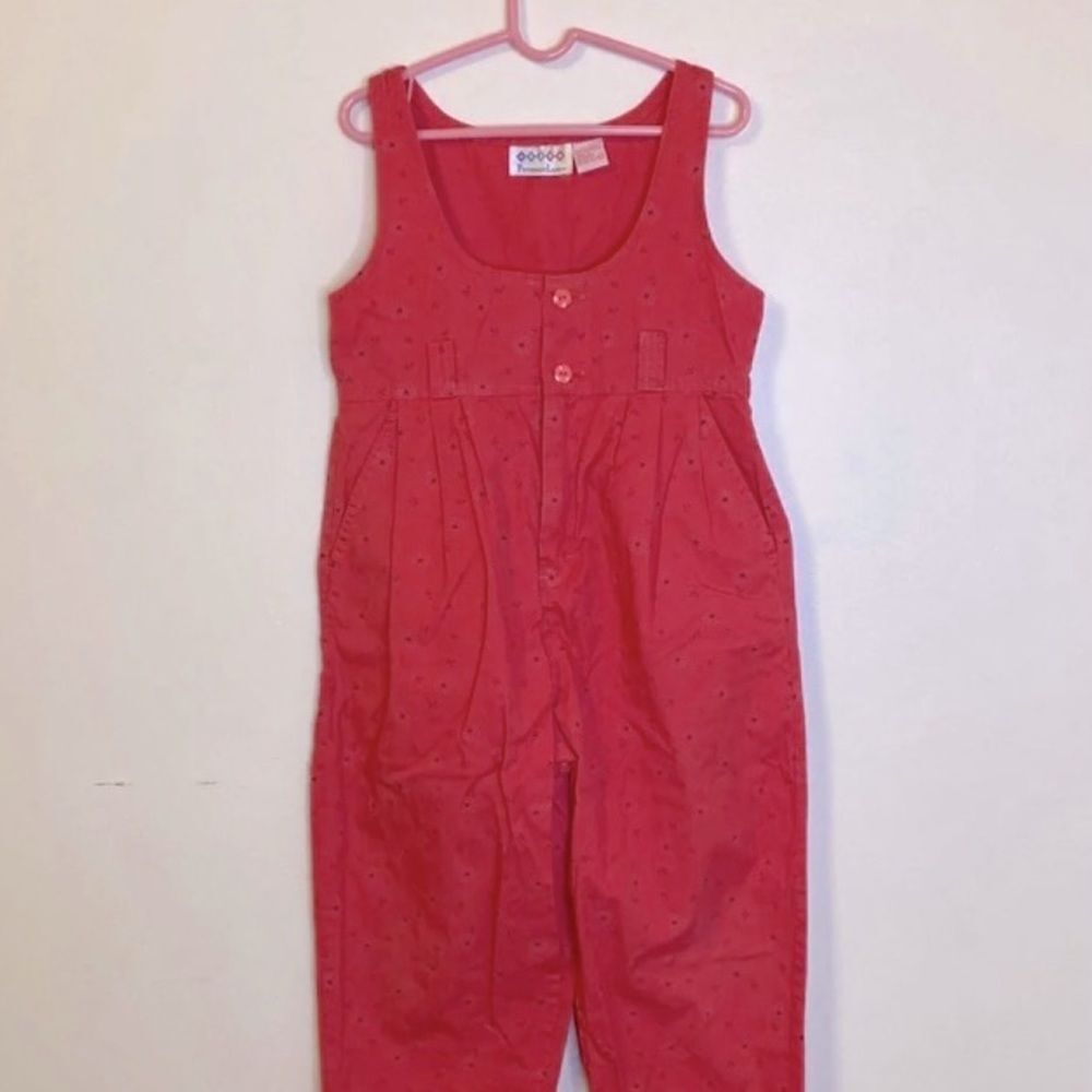 Vintage 1990s Peppermint Lane Floral‎ One Piece Jumped